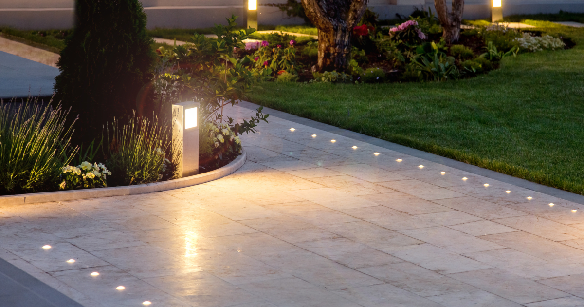 Path Lighting Stock Image